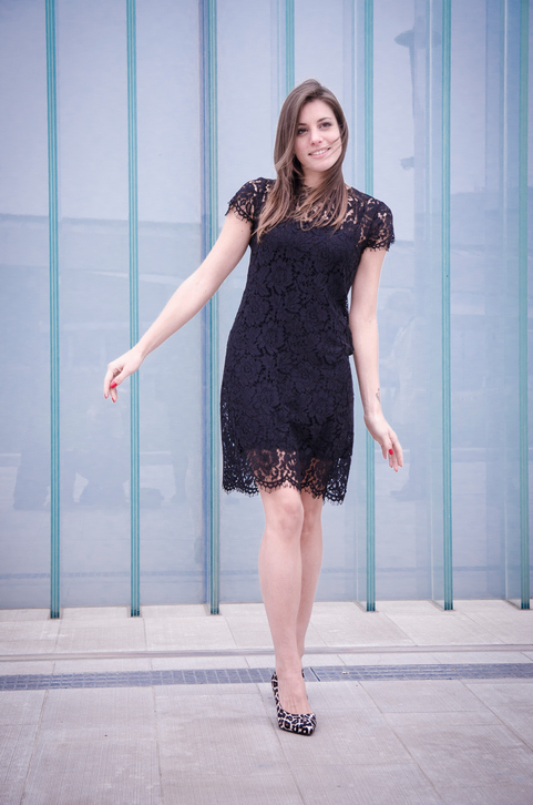 Girl Black elegant cocktail dress