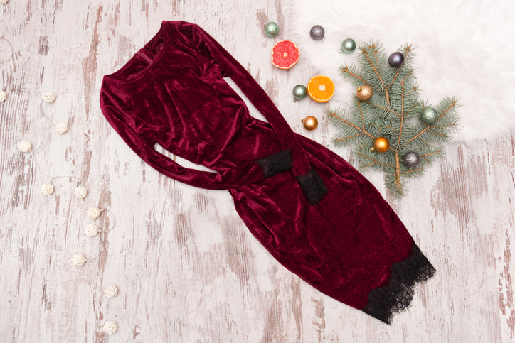 Velvet holiday dress