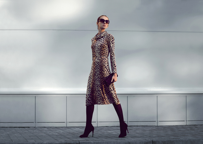 Animal print dress