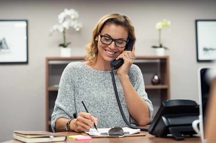 woman on the phone