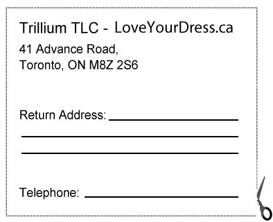Love Your Dress Shipping Label