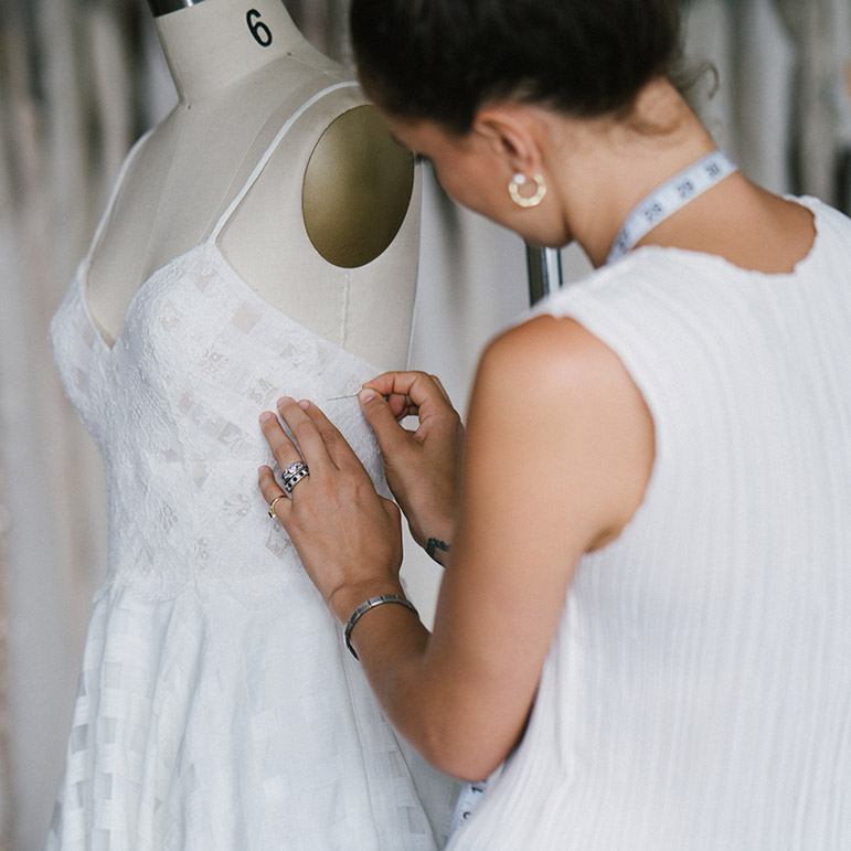 Wedding dress alterations