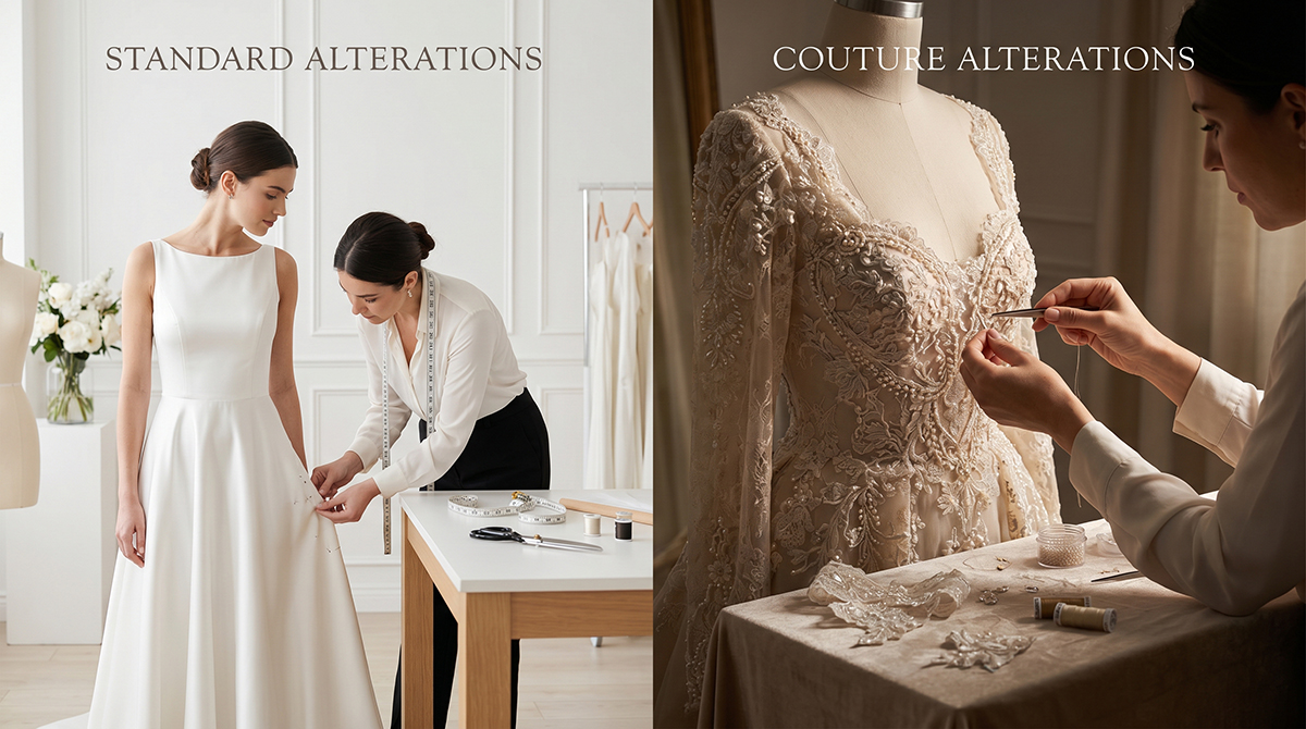 Couture Vs. Standard Alterations Timeline